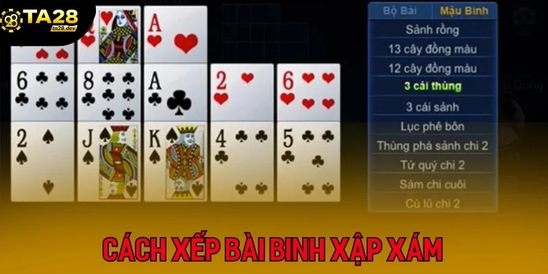 Cách xếp bài mậu binh tại Ta28