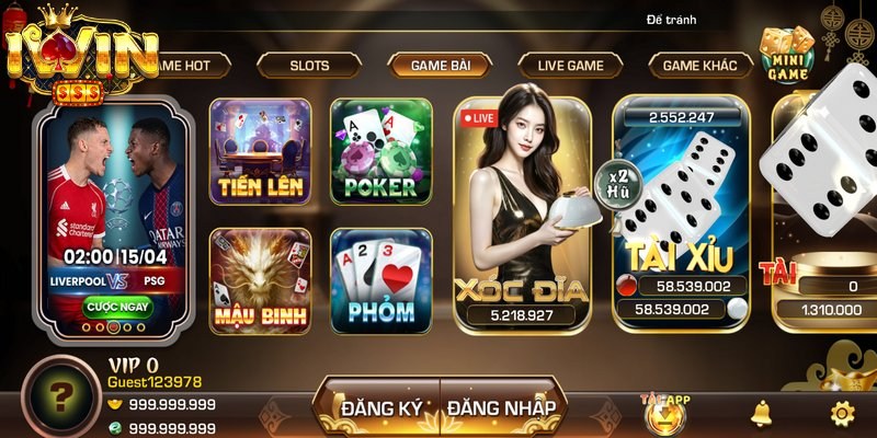 Đăng nhập Iwin ngay để trải nghiệm thiên đường cá cược xanh chín
