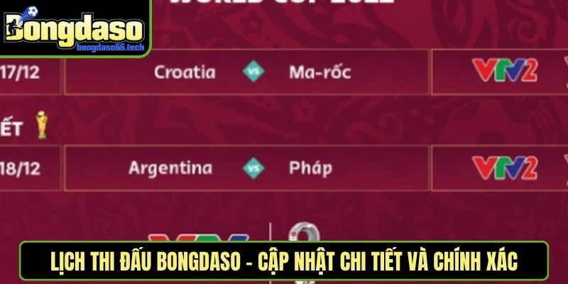 Lịch Thi Đấu Bongdaso